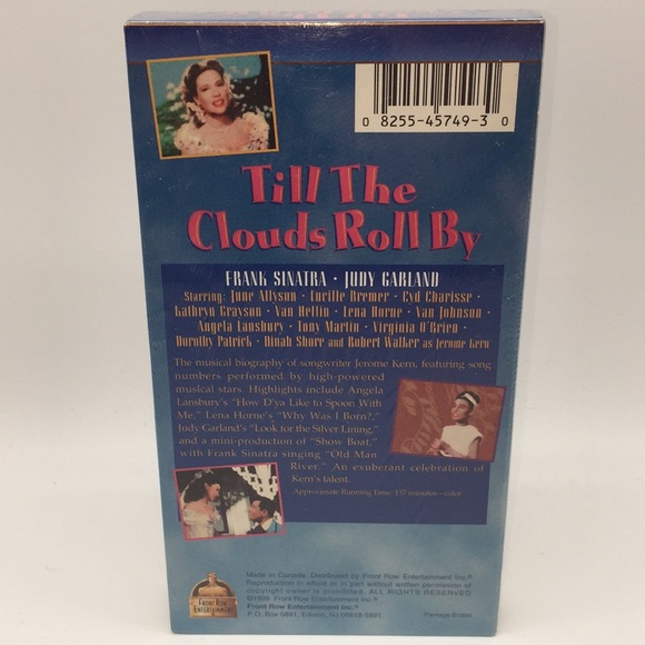 Till The Clouds Roll By VHS Frank Sinatra Sealed - Picture 3 of 6